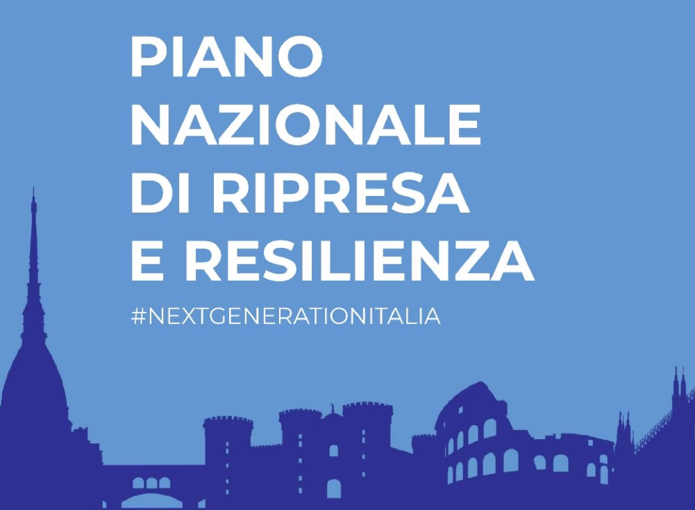 Locandina del Piano Nazionale di Ripresa e Resilienza